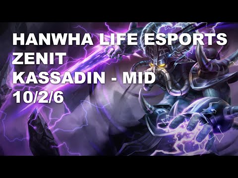 Hanwha Life Esports Zenit Mid Kassadin vs Jayce - KR Challenger Rank Game