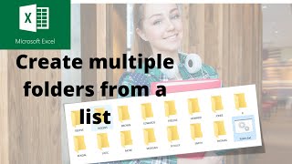 How to generate multiple folders from a list in Excel in seconds.