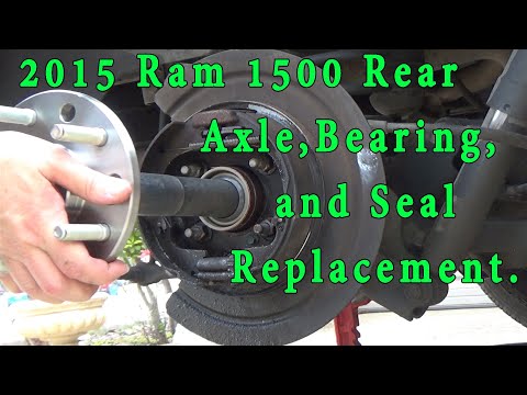 2015 Ram 1500 Rear Axle, Seal, and Bearing Replacement.