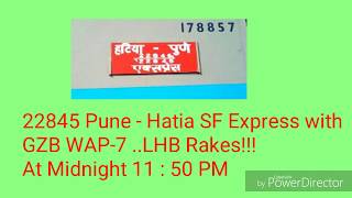 preview picture of video 'Midnight LHB Rakes !!! First on my Channel ... 22845 Pune '
