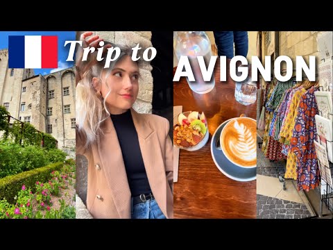 A Day in Avignon 🇫🇷 | French Vlog with Subtitles – Palace, cafés & bookshop