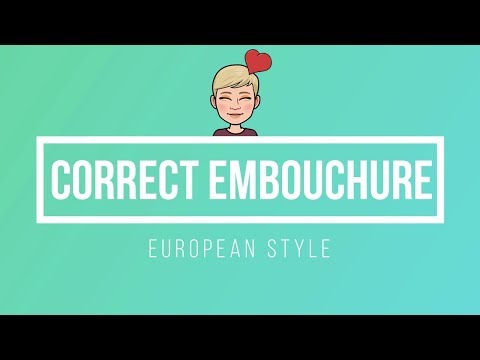 Correct embouchure on oboe - European style