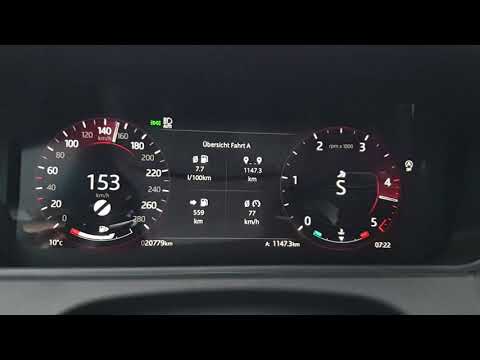 Range Rover Velar P300D 300 hp acceleration and kick down 100 - 210 km/h 0 - 125 mp/h. 2021 model.