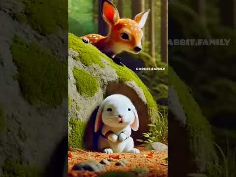 Lovely cat Meowing and animation🐇🦌#shorts#recipe #rabbit#dosti #hiranya #viralshorts#rabbit #family