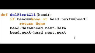 12.Deletion of head of a Circular Linked List