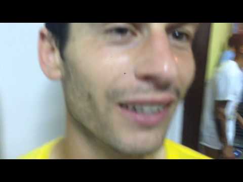 Davide Carrus dopo finale contro il Lecce