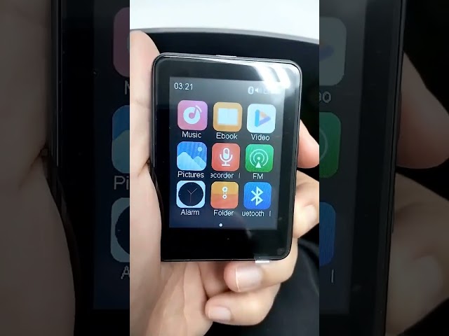 Vídeo relacionado con 64GB Reproductor MP3 Bluetooth 5.3, HiFi Reproductor de Música con Altavoz Interno, 2.4" Táctil Completa, Radio FM, Line-in Voice Recording, Cáscara de Metal Reproductor MP3, Soporte hasta 128 GB