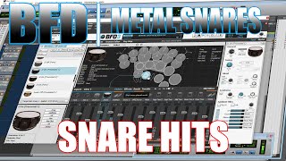 Video thumbnail for BFD METAL SNARES - SNARE HITS by BenoniStudio