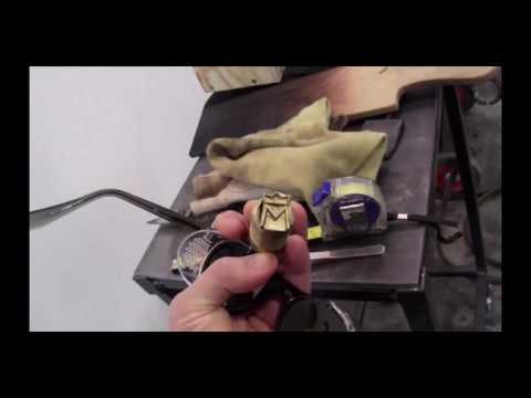 Using a Brass Stamp on Glass