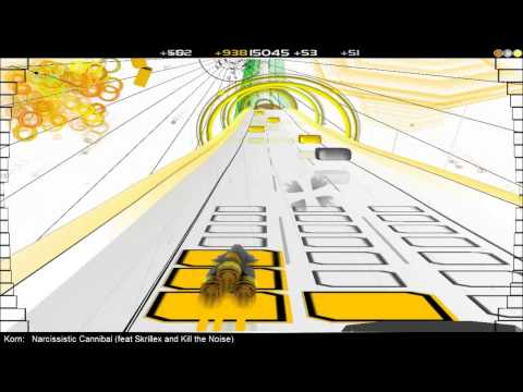 Lets Play AudioSurf -  Narcissistic Cannibal