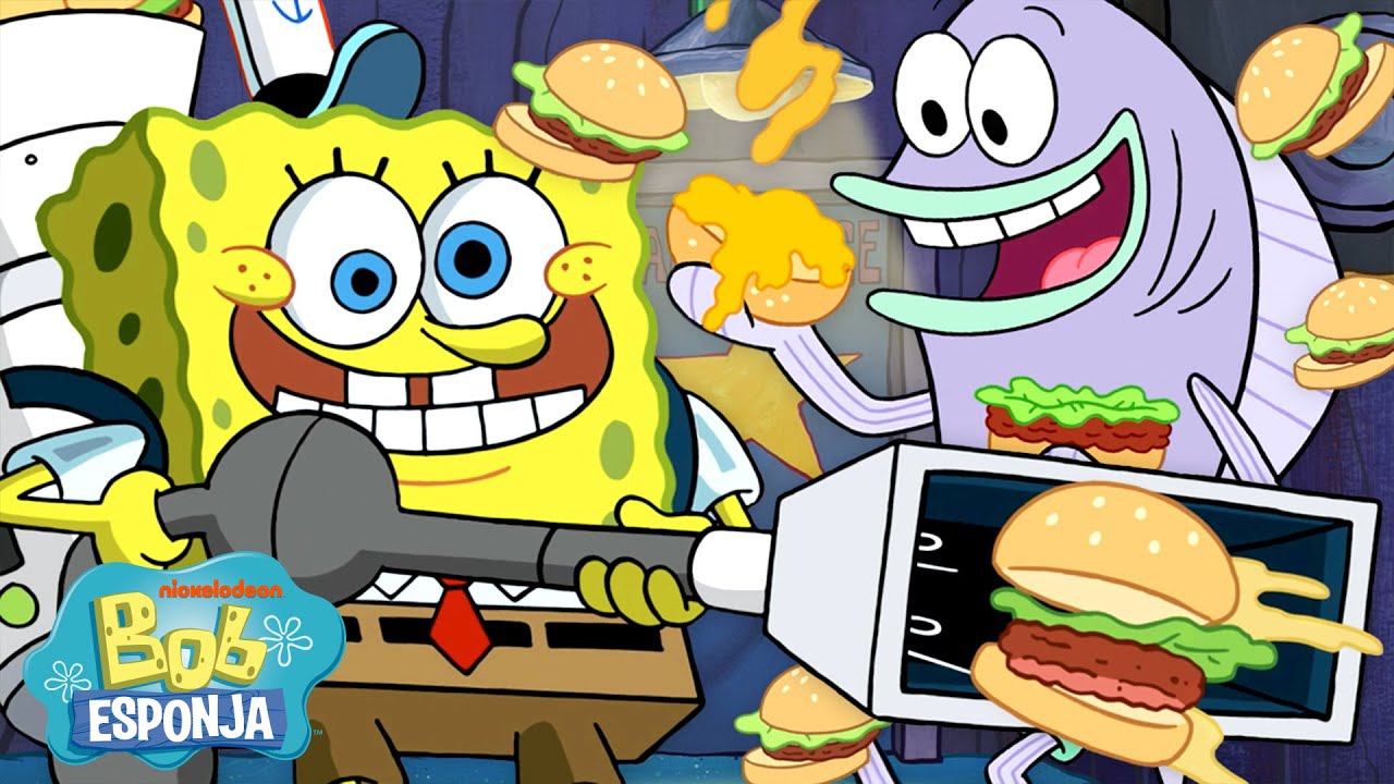 Bob Esponja | Todos os Momentos do Siri Cascudo nos NOVOS Episódios de Bob Esponja 🍔 | Português