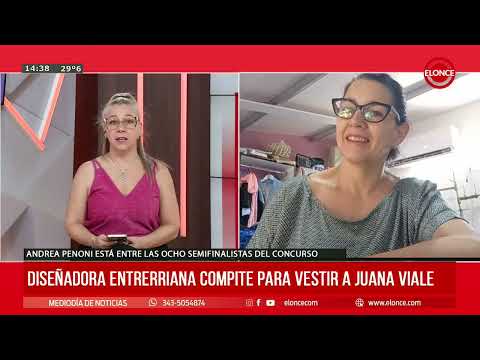 Diseñadora entrerriana compite para vestir a Juana Viale