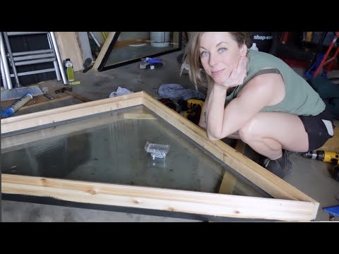 *Trying* to fix my window mistakes. What a pane in the glass.😂. Custom windows DIY.