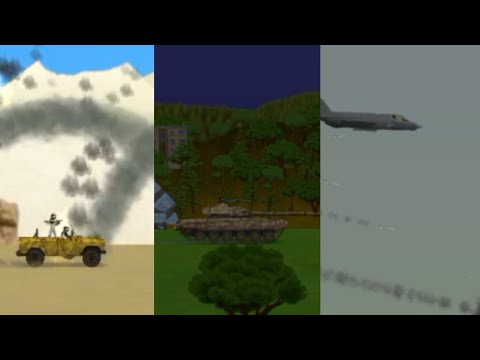 Daily challenge 292 | Total Destruction | UAZ, T-72 and VTOL jet Showcase