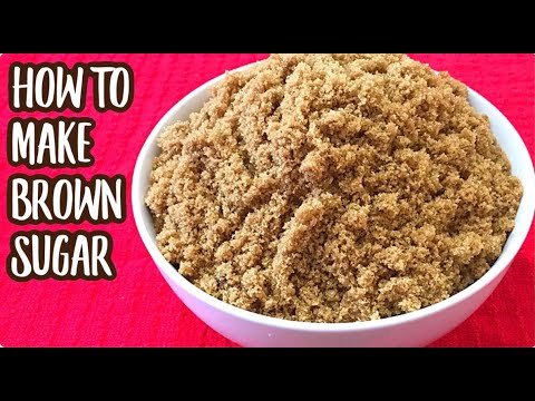 How to Make Brown Sugar At Home - Only 2 Ingredients