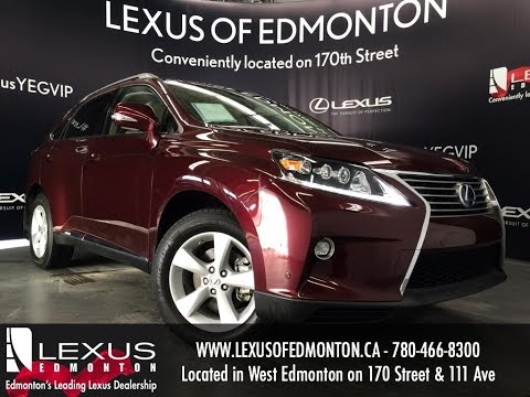Lexus Certified Pre Owned Red 2015 RX 450h AWD Hybrid Technology Review | Lloyminster Alberta