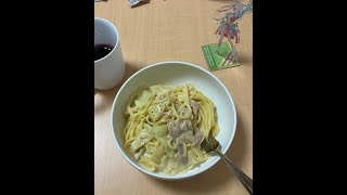 【#カルナーズクッキング】第二十四話　キャベツとツナのクリームパスタ