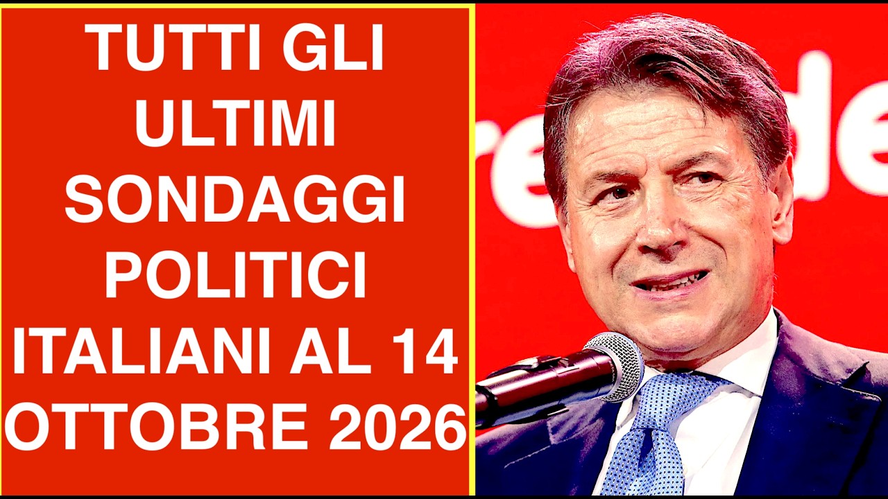 TUTTI GLI ULTIMI SONDAGGI POLITICI ITALIANI AL 14 OTTOBRE 2026