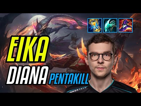 EIKA - DIANA vs VIKTOR MID - EUW CHALLENGER - PATCH 11.7 PENTAKILL