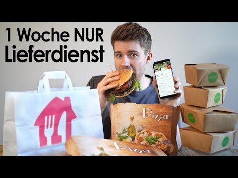 1 Woche IMMER beim LIEFERDIENST bestellen | Selbstexperiment