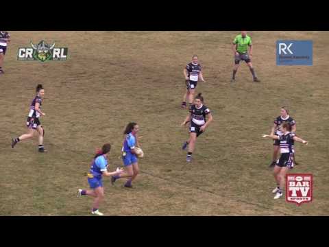 2017 Canberra RL Round 13 Ladies League Tag Highlights Yass Magpies v West Belconnen Warriors