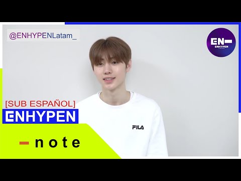 [SUB ESPAÑOL] [-note] 200802 SUNGHOON - ENHYPEN (엔하이픈)