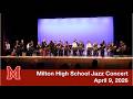 Milton High School Jazz Concert Spring 2026