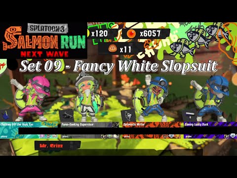 Splatoon 3: Online Series Set 09 - Fancy White Slopsuit (Salmon Run)
