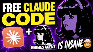 FREE Claude Code + Hermes Agent is INSANE 🤯