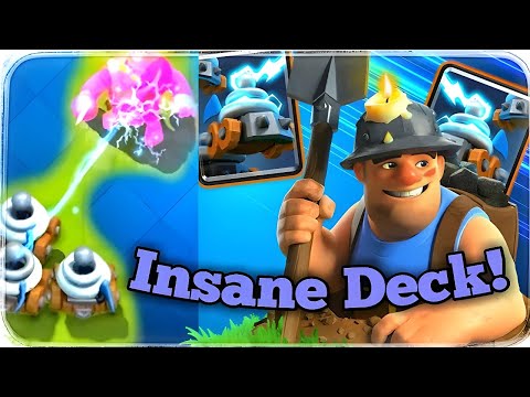 This is an INSANE Miner Zappies Deck! (Clash Royale)