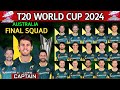 ICC World Cup 2024 Australia Team Squad | Australia T20 Squad for World Cup 2024 | AUS T20 SQUAD