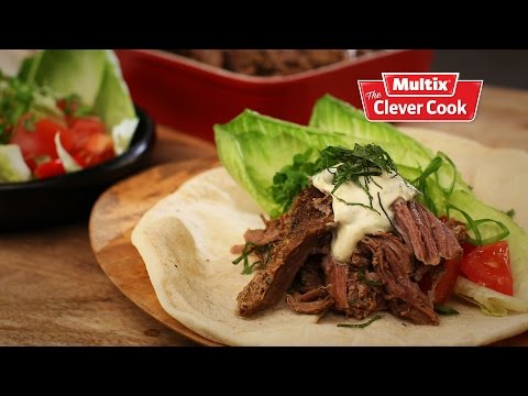 Slow roast Moroccan lamb shoulder