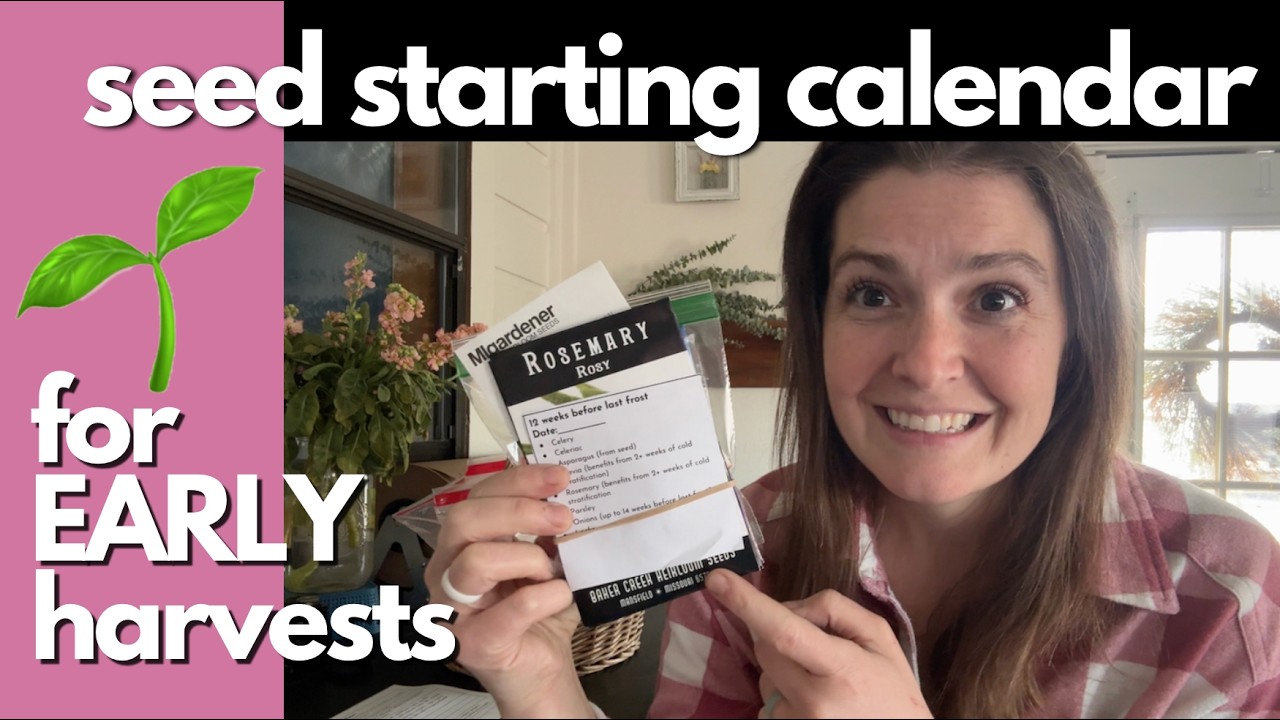 Best seed starting timeline indoors for EARLY harvests | Easy spring calendar for ALL growing zones