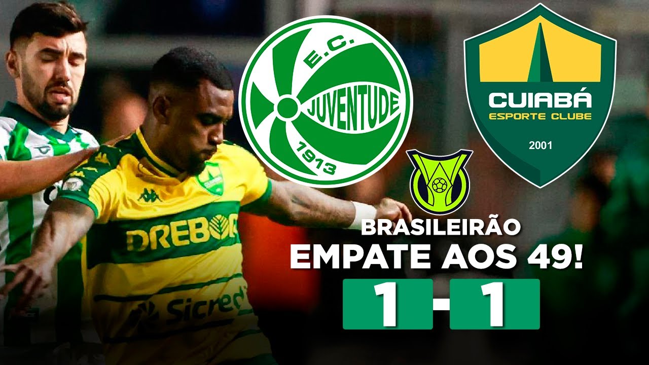 JUVENTUDE x CUIABÁ AO VIVO Brasileirão Série A 2024 35ª Rodada | Narração