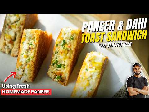EASY PANEER TOAST Sandwich Recipe