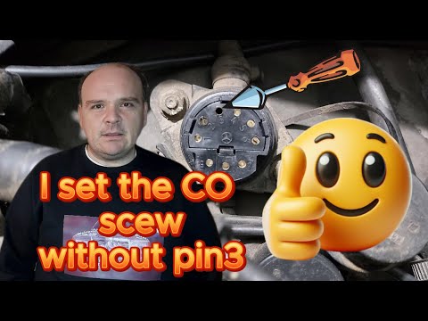 ㉦Mercedes Ke-Jetronic㉦ - Setting the CO screw differently!