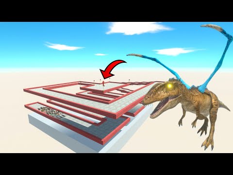 Escape From Alien Carcharodontosaurus - Last Survivor - Animal Revolt Battle Simulator
