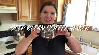 How to CLEAN your COFFEE POT WITH VINEGAR (so your coffee tastes better!)