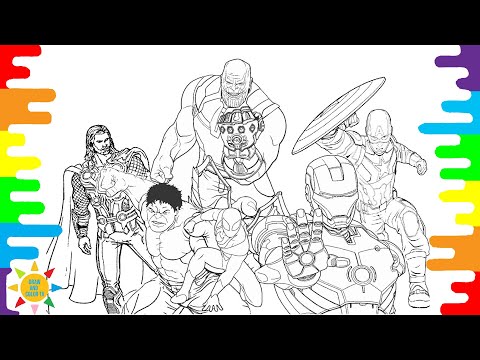 All The Avengers Coloring | Blazars - Northern Lights [NCS Release]
