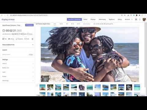 How to broadcast to a free digital sign from Display.Stream.