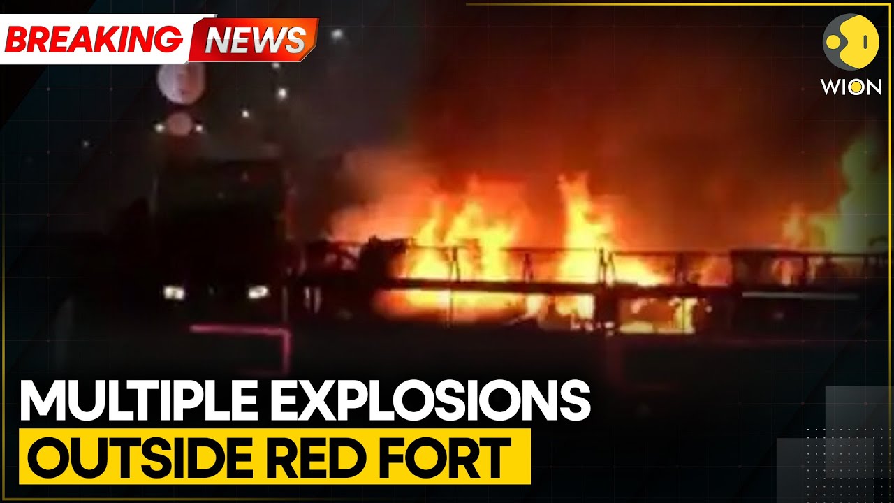 Red Fort Blast: Security & Fire Brigade Officials, Ambulances Rush to Spot | WION BREAKING