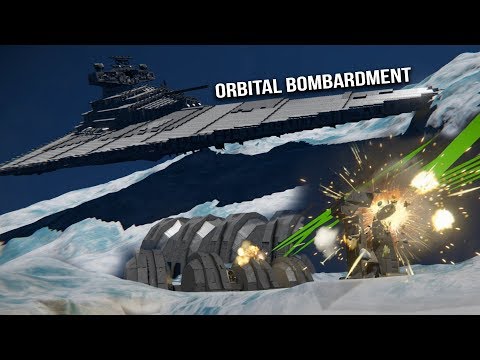 STAR WARS IMPERIAL FLEET vs HOTH BASE SHIELD - Space Engineers
