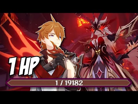 Childe 1 HP Solo! La Signora Boss - No Buff, No Hit