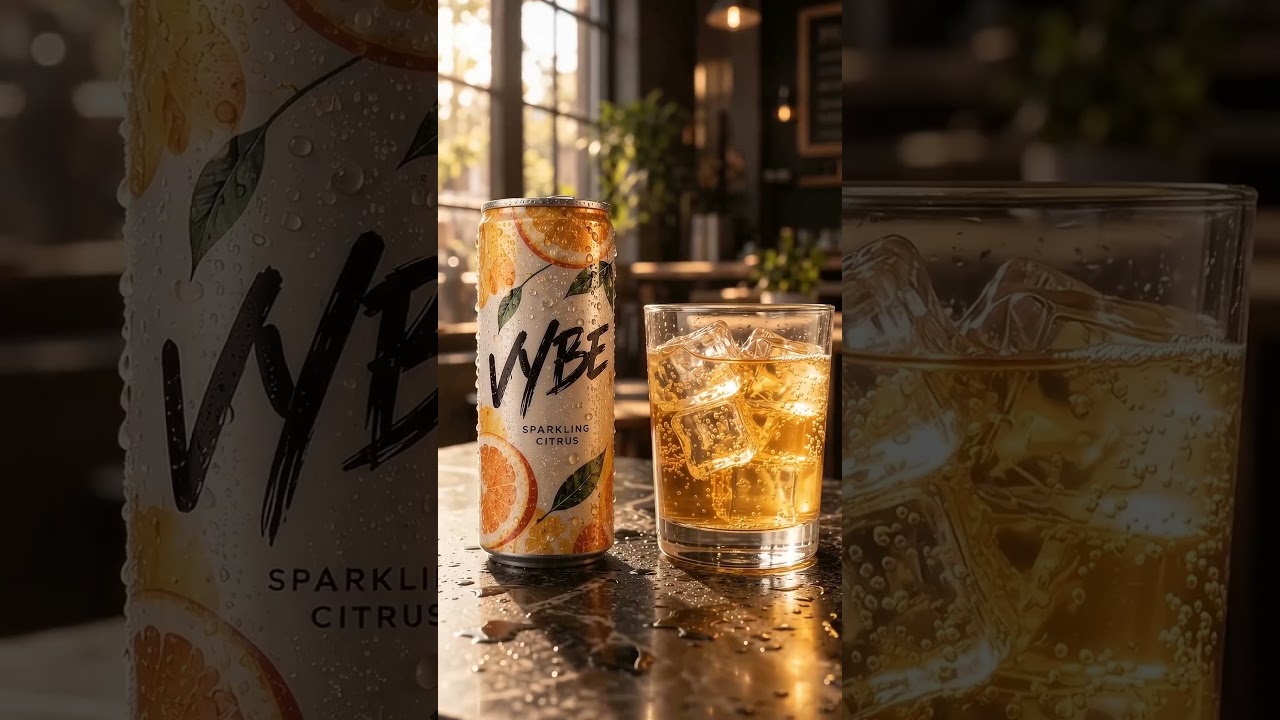 Need a VYBE? Refreshing Citrus Drink Cinematic AI Ad by NNI Design Studio