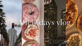 A few days vlog | Downtown San Diego, dinner nights, crumble cookies, Padres night
