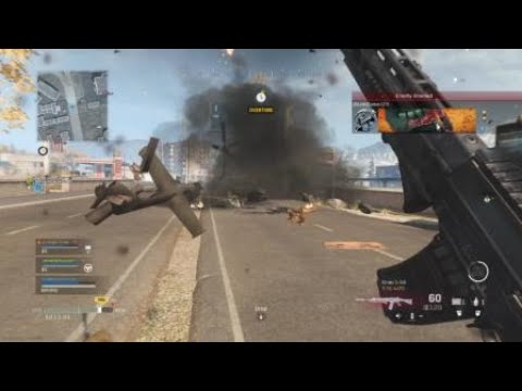 Car destroyed by an helicopter