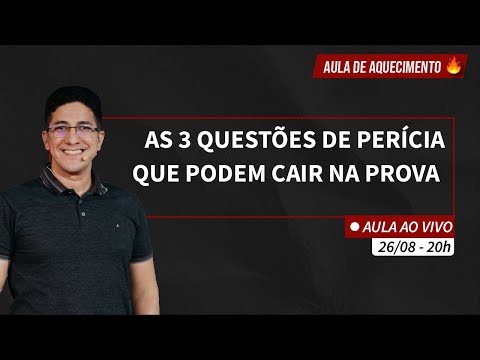ESQUENTA INTENSIVO CFC 2021.2 | As 3 questões de perícia em podem cair na prova