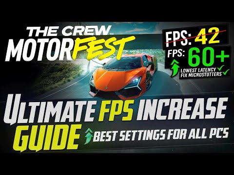 How To Increase FPS in THE CREW MOTORFEST in Under 8 Mins ✅📈 *BEST SETTINGS*