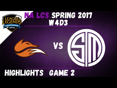 FOX vs TSM Highlights Game 2 NA LCS 2017 Spring W4D3 Echo FOX vs Team SoloMid
