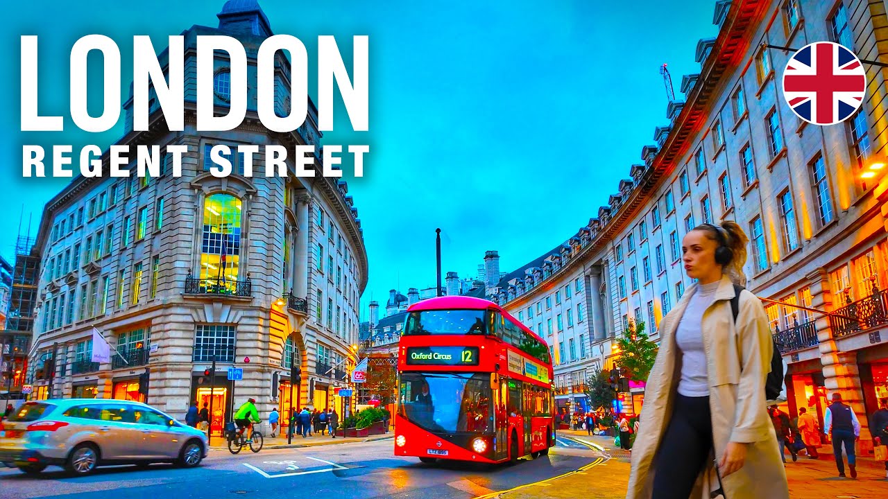 Immersive street-level walking tour through London Oxford Street, England, showcasing authentic urban landscapes, local architecture, and the vibrant atmosphere of the city's neighborhoods